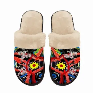 Men Animal Camp Fuzzy Slippers