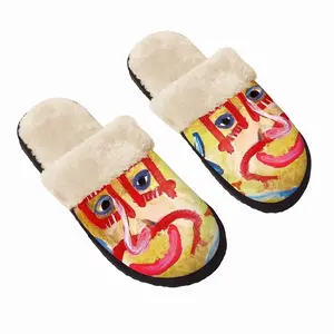 Men Van Gogh Loves Atarax Fuzzy Slippers