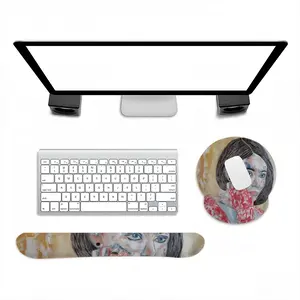 Emmanuelle Keyboard Mouse Pad (Wrist Rest)