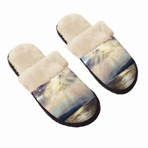 Men Sun Glitter Fuzzy Slippers