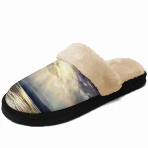 Men Sun Glitter Fuzzy Slippers