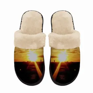 Men Sunset In Wick Fuzzy Slippers