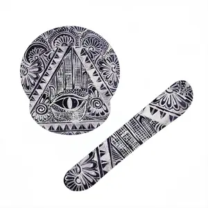 The All Seeing Eye Keyboard Mouse Pad (Wrist Rest)