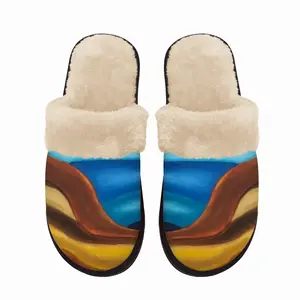 Men My Hokusai 2 Fuzzy Slippers