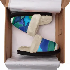 Men Shoreline Fuzzy Slippers