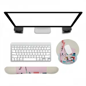 Inside And Out Keyboard Mouse Pad (Wrist Rest)