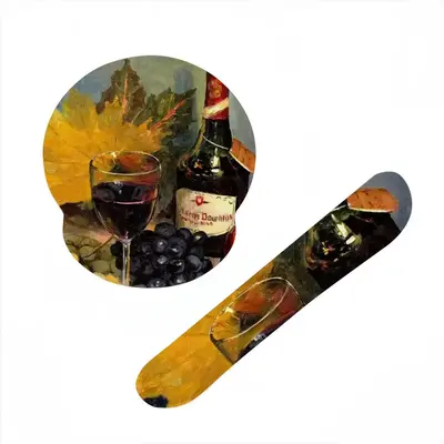 Bright Still Life With Wine Keyboard Mouse Pad (Wrist Rest)