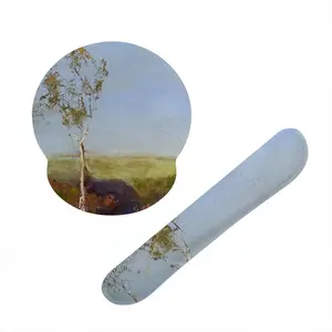 White Gum Trees Keyboard Mouse Pad (Wrist Rest)