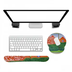 Verdant Curtain Keyboard Mouse Pad (Wrist Rest)