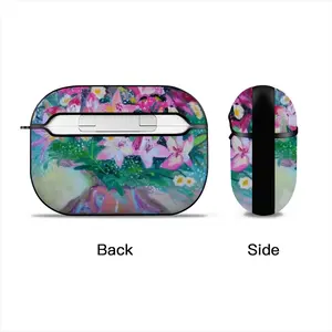 Lilies On White Airpods Pro Case (Hard Shell, Black)