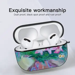 Lilies On White Airpods Pro Case (Hard Shell, Black)