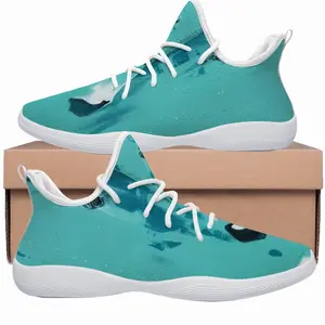 Men Turquoise Horse Cheerleading Dance Shoes