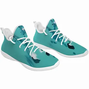 Men Turquoise Horse Cheerleading Dance Shoes