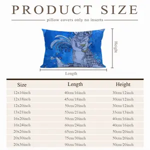 Drawing Ink - Blue Diva Polyester Pillow (Rectangle, Multi-Size)