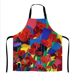 Poppies Apron (No Pocket)