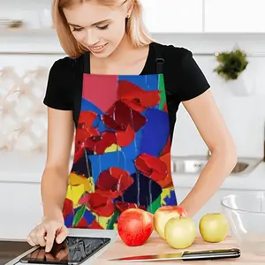 Poppies Apron (No Pocket)