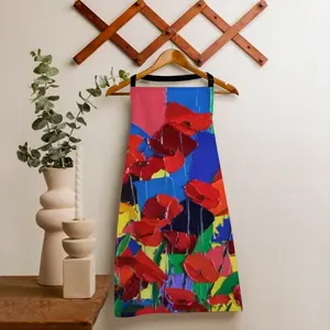 Poppies Apron (No Pocket)