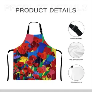 Poppies Apron (No Pocket)