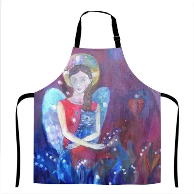 Angel With Cat Apron (No Pocket)