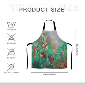 Summer Flowers Apron (No Pocket)