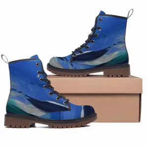 Men Into The Great Blue Leather Work Boots