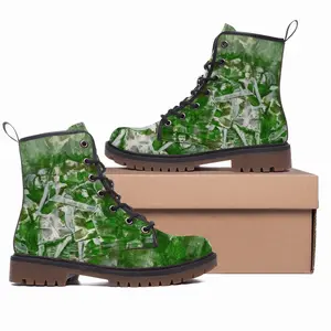 Men Into The Green Leather Work Boots