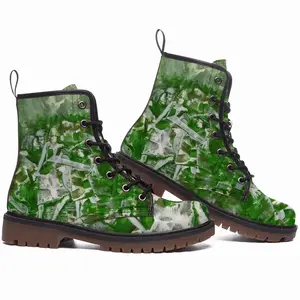 Men Into The Green Leather Work Boots