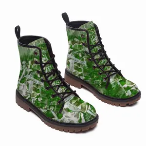 Men Into The Green Leather Work Boots