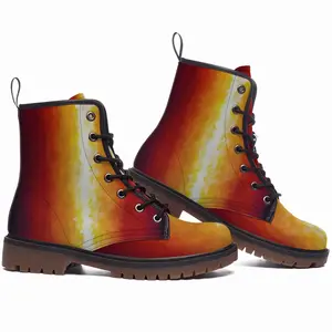 Men Nuclear Glazes Leather Work Boots