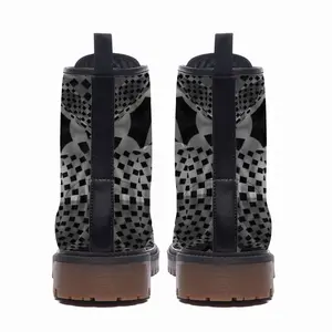 Men Reptile Leather Work Boots