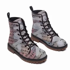 Men Watercolor B Leather Work Boots