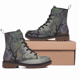 Men Misty Trees Leather Work Boots