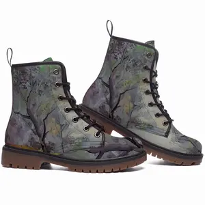 Men Misty Trees Leather Work Boots