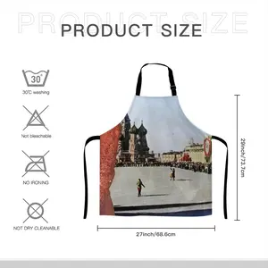 Lady In Red Square Apron (No Pocket)