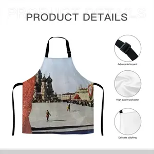 Lady In Red Square Apron (No Pocket)