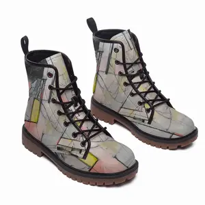 Men Michigan Leather Work Boots