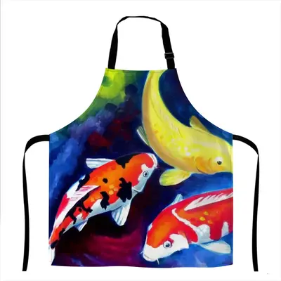 Koi Fish In The Pond Apron (No Pocket)