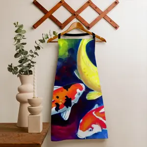 Koi Fish In The Pond Apron (No Pocket)