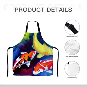 Koi Fish In The Pond Apron (No Pocket)