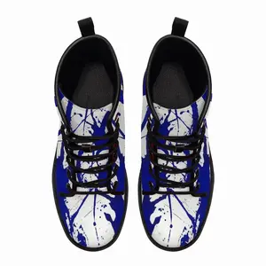 Men Aphitrite Royal Abstract Leather Work Boots