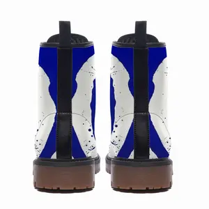 Men Aphitrite Royal Abstract Leather Work Boots