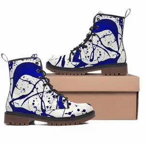 Men Aphaea Royal Abstract Leather Work Boots