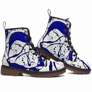 Men Aphaea Royal Abstract Leather Work Boots