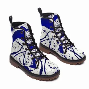 Men Aphaea Royal Abstract Leather Work Boots