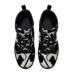 Men Untitled Royal Abstract Leather Work Boots