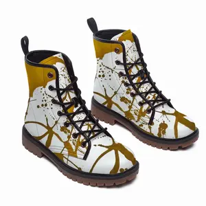 Men Apate Royal Abstract Leather Work Boots