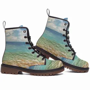 Men Tropical Sea Leather Work Boots