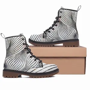 Men Progressive Abstraction Leather Work Boots