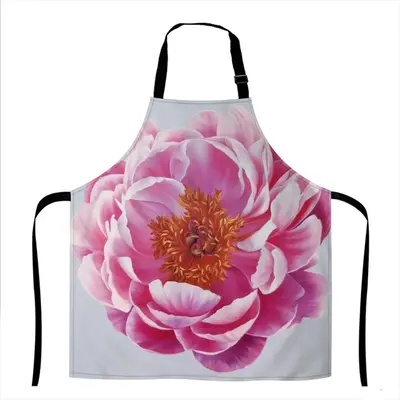 Coral Charm Peony Apron (No Pocket)