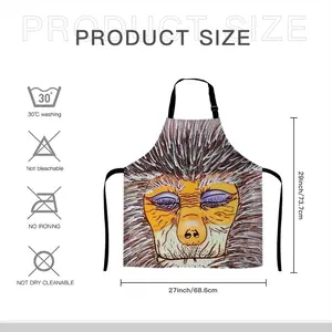 Monkey - Watercolor Animals Wild Interior Decor Gift Ideas Design Asian Apron (No Pocket)